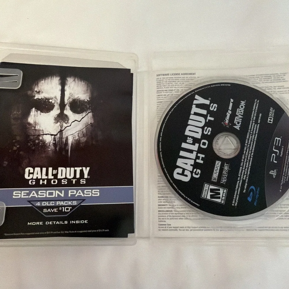 Call of Duty: Ghosts - Sony PlayStation 3, Activision, Rated Mature W Manual